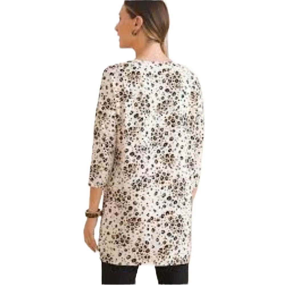 Chico’s Leopard Print Tunic Top Size XL - Picture 2 of 15